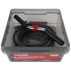 Husky 50 Ft. Drain Auger, Replacement Cable For Electric Augers -Husky Shop husky drain snakes 410 270 0111 1f 1000