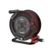Husky 50 Ft. 14/3 13AMP Retractable Extension Cord Reel With 4 Grounded Outlets Black -Husky Shop husky extension cord reels em hsk 500n 64 1000