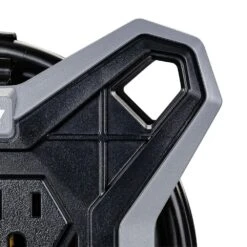 Husky 15 Ft. Extension Cord Reel With 4 Outlets, Black -Husky Shop husky extension cord reels hks0415cr 1f 1000