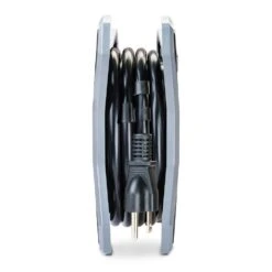 Husky 15 Ft. Extension Cord Reel With 4 Outlets, Black -Husky Shop husky extension cord reels hks0415cr 44 1000