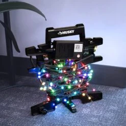 Husky 150 Ft. 16/3 Heavy Duty Extension Cord Reel Storage Holder, Black -Husky Shop husky extension cord reels ylcr 17 31 1000