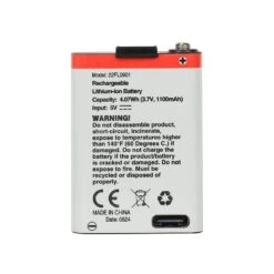 Husky 600 Lumens Dual Power Aluminum Headlight 3.7-Volt 1100 MAh Rechargeable Replacement Battery