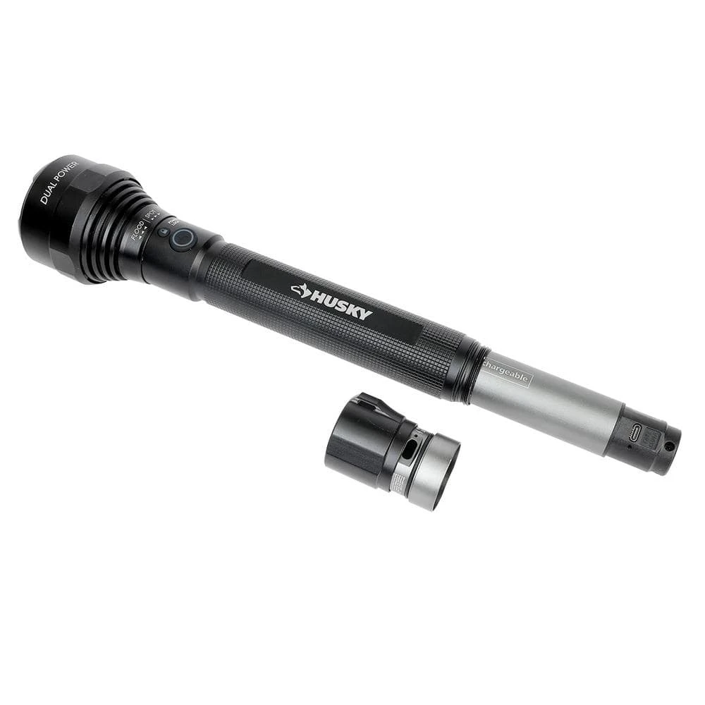 Husky 10000 Lumens Dual Power Aluminum Flashlight 7.4-Volt 4600mAh Rechargeable Replacement Battery 4 Husky 10000 Lumens Dual Power Aluminum Flashlight 7.4-Volt 4600mAh Rechargeable Replacement Battery - Image 4