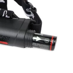 Husky 1000 Lumens Dual Power Aluminum Headlight 3.7-Volt 4600 MAh Rechargeable Replacement Battery -Husky Shop husky flashlight batteries bulbs 23fl1102 a0 1000