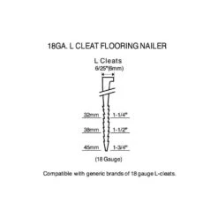 Husky Pneumatic 18-Gauge 1-3/4 In. L-Cleat Flooring Nailer -Husky Shop husky floor nailers hd18glcn 77 1000