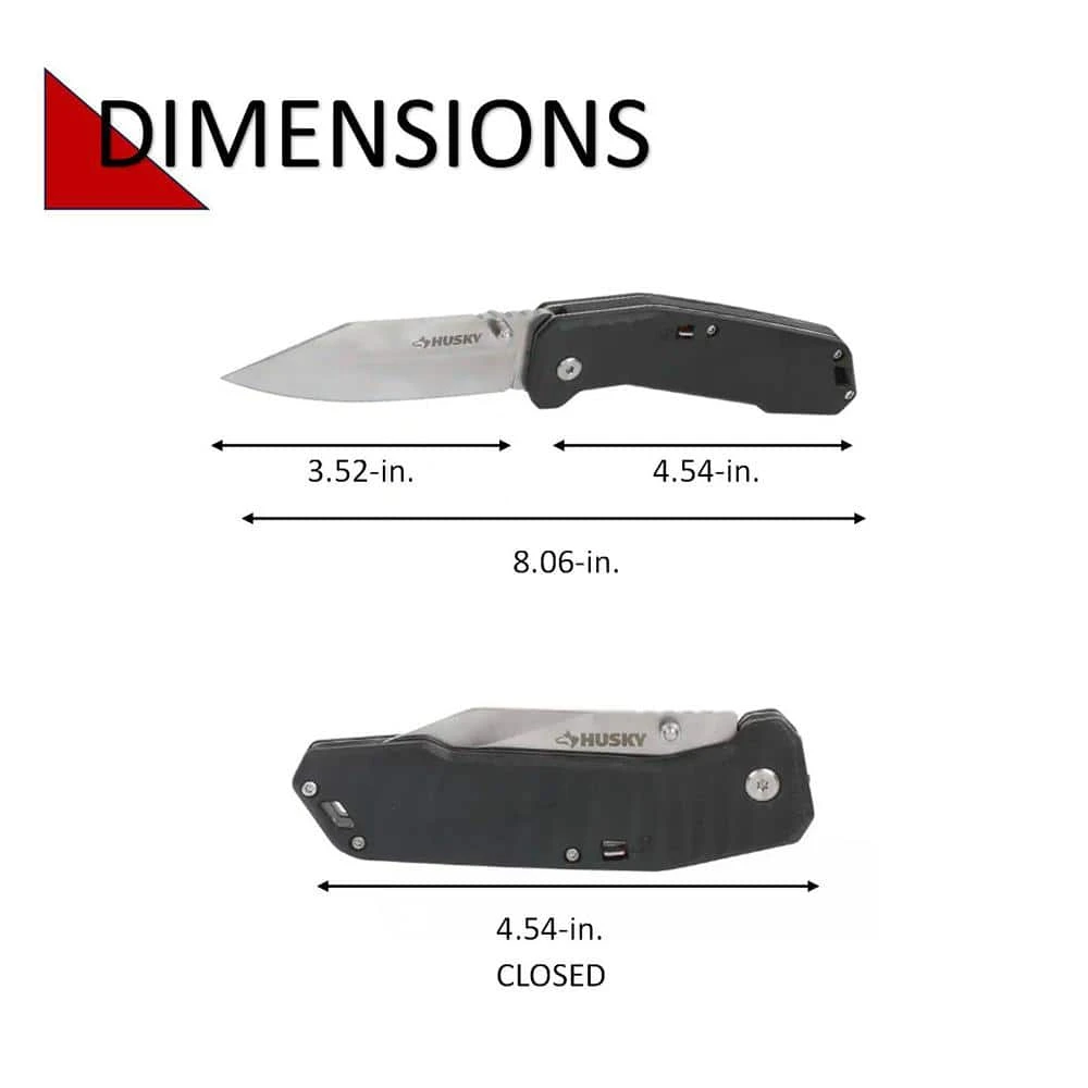 Husky 3.5 In. Spring Assist Folding Knife 4 Husky 3.5 In. Spring Assist Folding Knife - Image 4
