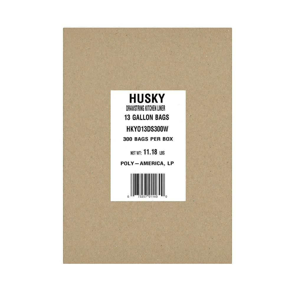 Husky 13 Gal. Drawstring Kitchen Trash Bags (300-Count) 3 Husky 13 Gal. Drawstring Kitchen Trash Bags (300-Count) - Image 3