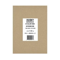 Husky 33 Gal. Drawstring Trash Bags (150-Count) -Husky Shop husky garbage bags hkyo33ds150b 4f 1000