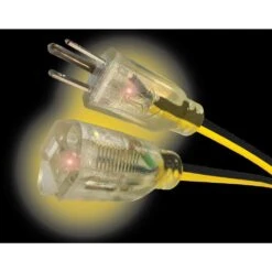 Husky VividFlex 25 Ft. 12/3 Heavy Duty Indoor/Outdoor Extension Cord With Lighted End, Yellow -Husky Shop husky general purpose cords 24025hy 66 1000