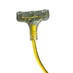 Husky VividFlex 25 Ft. 12/3 Heavy Duty Indoor/Outdoor Triple Tap Extension Cord With Lighted Ends, Yellow -Husky Shop husky general purpose cords 26025hy 4f 1000