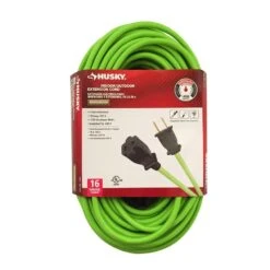 Husky 25 Ft. 16/2 Indoor/Outdoor Extension Cord, Green