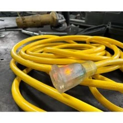 Husky 25 Ft. 14/3 Medium Duty Indoor/Outdoor Extension Cord With Lighted End, Yellow -Husky Shop husky general purpose cords 73025hy 31 1000
