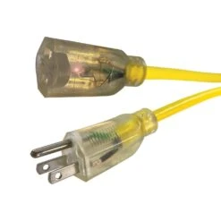 Husky 25 Ft. 14/3 Medium Duty Indoor/Outdoor Extension Cord With Lighted End, Yellow -Husky Shop husky general purpose cords 73025hy a0 1000