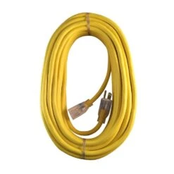 Husky 100 Ft. 14/3 Medium Duty Indoor/Outdoor Extension Cord With Lighted End, Yellow -Husky Shop husky general purpose cords 73100hy 40 1000