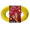 Husky 100 Ft. 14/3 Medium Duty Indoor/Outdoor Extension Cord With Lighted End, Yellow 5 Husky 100 Ft. 14/3 Medium Duty Indoor/Outdoor Extension Cord With Lighted End, Yellow -Husky Shop husky general purpose cords 73100hy 64 1000