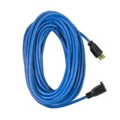 Husky 100 Ft. 16/3 Medium Duty Cold Weather Indoor/Outdoor Extension Cord, Blue -Husky Shop husky general purpose cords 80100hy 40 1000