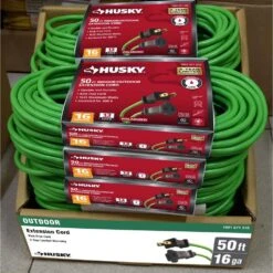 Husky 50 Ft. 16-Gauge/2 Extension Cord Outdoor -Husky Shop husky general purpose cords hd 1001571516 4f 1000