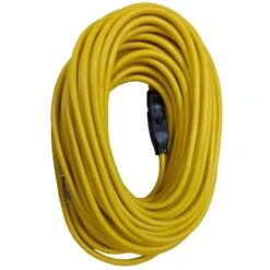 Husky 100 Ft. 12/3 Extension Cord, Yellow -Husky Shop husky general purpose cords hd 1004823555 4f 1000