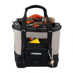 Husky 14 In. 5 Pocket Open Top Tote Tool Bag -Husky Shop husky grey husky tool bags hd60089 th 40 1000