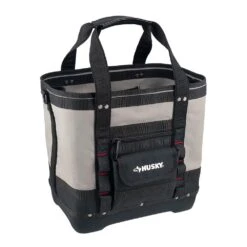 Husky 14 In. 5 Pocket Open Top Tote Tool Bag -Husky Shop husky grey husky tool bags hd60089 th 66 1000