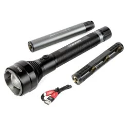 Husky 10000 Lumens Dual Power Focusing Aluminum Rechargeable Flashlight