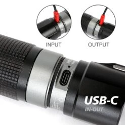 Husky 10000 Lumens Dual Power Focusing Aluminum Rechargeable Flashlight -Husky Shop husky handheld flashlights 91307 c3 1000