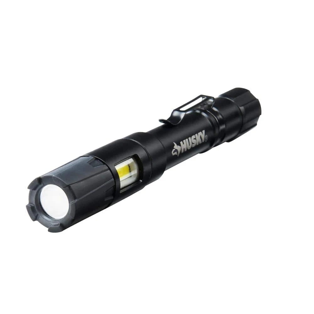 Husky 100 Lumen LED Aluminum Penlight With Side Flashlight, Impact And Water Resistant, High/Low With Batteries 3 Husky 100 Lumen LED Aluminum Penlight With Side Flashlight, Impact And Water Resistant, High/Low With Batteries - Image 3