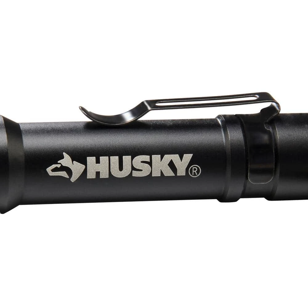 Husky 100 Lumen LED Aluminum Penlight With Side Flashlight, Impact And Water Resistant, High/Low With Batteries 7 Husky 100 Lumen LED Aluminum Penlight With Side Flashlight, Impact And Water Resistant, High/Low With Batteries - Image 7