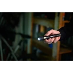 Husky 100 Lumen LED Aluminum Penlight With Side Flashlight, Impact And Water Resistant, High/Low With Batteries 25 Husky 100 Lumen LED Aluminum Penlight With Side Flashlight, Impact And Water Resistant, High/Low With Batteries -Husky Shop husky handheld flashlights hsk1pk100pen fa 1000