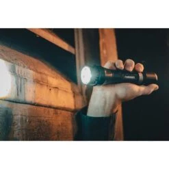Husky 1200 Lumens Dual Power LED Rechargeable Focusing Flashlight With Rechargeable Battery And USB-C Cable Included -Husky Shop husky handheld flashlights hsky1200dpfl 77 1000