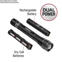 Husky 5000 Lumens Dual Power LED Rechargeable Focusing Flashlight With Rechargeable Battery And USB-C Cable Included 21 Husky 5000 Lumens Dual Power LED Rechargeable Focusing Flashlight With Rechargeable Battery And USB-C Cable Included -Husky Shop husky handheld flashlights hsky5000dpfl 77 1000