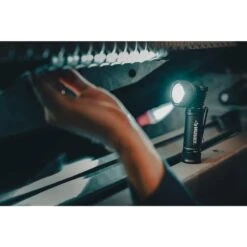 Husky 750 Lumens Dual Power LED Swivel-Head Rechargeable Flashlight With Pocket Clip And Rechargeable Battery -Husky Shop husky handheld flashlights hsky750dpswf 40 1000