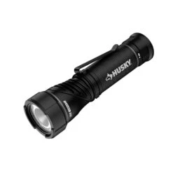 Husky 750 Lumens Dual Power LED Swivel-Head Rechargeable Flashlight With Pocket Clip And Rechargeable Battery -Husky Shop husky handheld flashlights hsky750dpswf 4f 1000