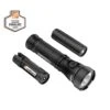 Husky 750 Lumens Dual Power LED Swivel-Head Rechargeable Flashlight With Pocket Clip And Rechargeable Battery -Husky Shop husky handheld flashlights hsky750dpswf 64 1000