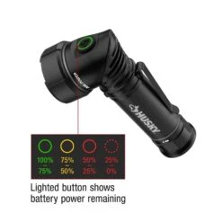 Husky 750 Lumens Dual Power LED Swivel-Head Rechargeable Flashlight With Pocket Clip And Rechargeable Battery -Husky Shop husky handheld flashlights hsky750dpswf c3 1000
