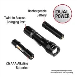 Husky 1200 Lumens Dual Power LED Rechargeable Focusing Flashlight 21 Husky 1200 Lumens Dual Power LED Rechargeable Focusing Flashlight -Husky Shop husky handheld flashlights pvl flt 0020 44 1000