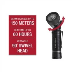 Husky 1000-Lumens Dual Power LED Swivel-Head Rechargeable Tactical Multi-Purpose Handheld Flashlight -Husky Shop husky handheld flashlights pvl flt 0022 1f 1000