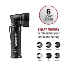 Husky 1000-Lumens Dual Power LED Swivel-Head Rechargeable Tactical Multi-Purpose Handheld Flashlight -Husky Shop husky handheld flashlights pvl flt 0022 4f 1000