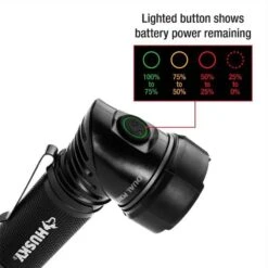Husky 1000-Lumens Dual Power LED Swivel-Head Rechargeable Tactical Multi-Purpose Handheld Flashlight -Husky Shop husky handheld flashlights pvl flt 0022 fa 1000