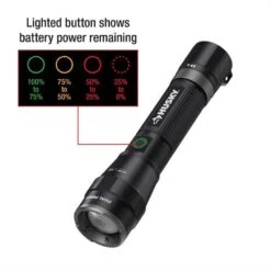 Husky 3000-Lumens Dual Power LED Rechargeable Tactical Focusing Handheld Flashlight -Husky Shop husky handheld flashlights pvl flt 0023 fa 1000