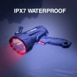 Husky 2500 Lumens Dual Power Floating Rechargeable Spotlight -Husky Shop husky handheld spotlights 90711 c3 1000