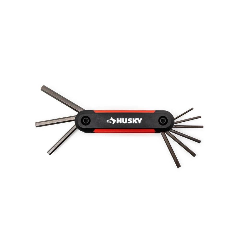 Husky Folding Hex Key Set, SAE (9-Piece) 1 Husky Folding Hex Key Set, SAE (9-Piece)
