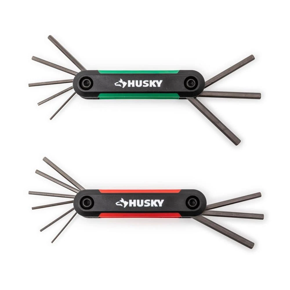 Husky Mini Folding Hex Key Set (9-Piece SAE, 8-Piece MM) 5 Husky Mini Folding Hex Key Set (9-Piece SAE, 8-Piece MM) - Image 5