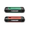 Husky Mini Folding Hex Key Set (9-Piece SAE, 8-Piece MM) -Husky Shop husky hex key sets hmfhksm17pcn 06 64 1000