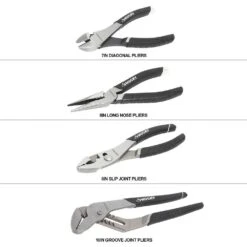 Husky 4-Piece, Pliers Set And 3-Piece Precision Pliers Set 15 Husky 4-Piece, Pliers Set And 3-Piece Precision Pliers Set -Husky Shop husky home tool kits 90969 40 1000