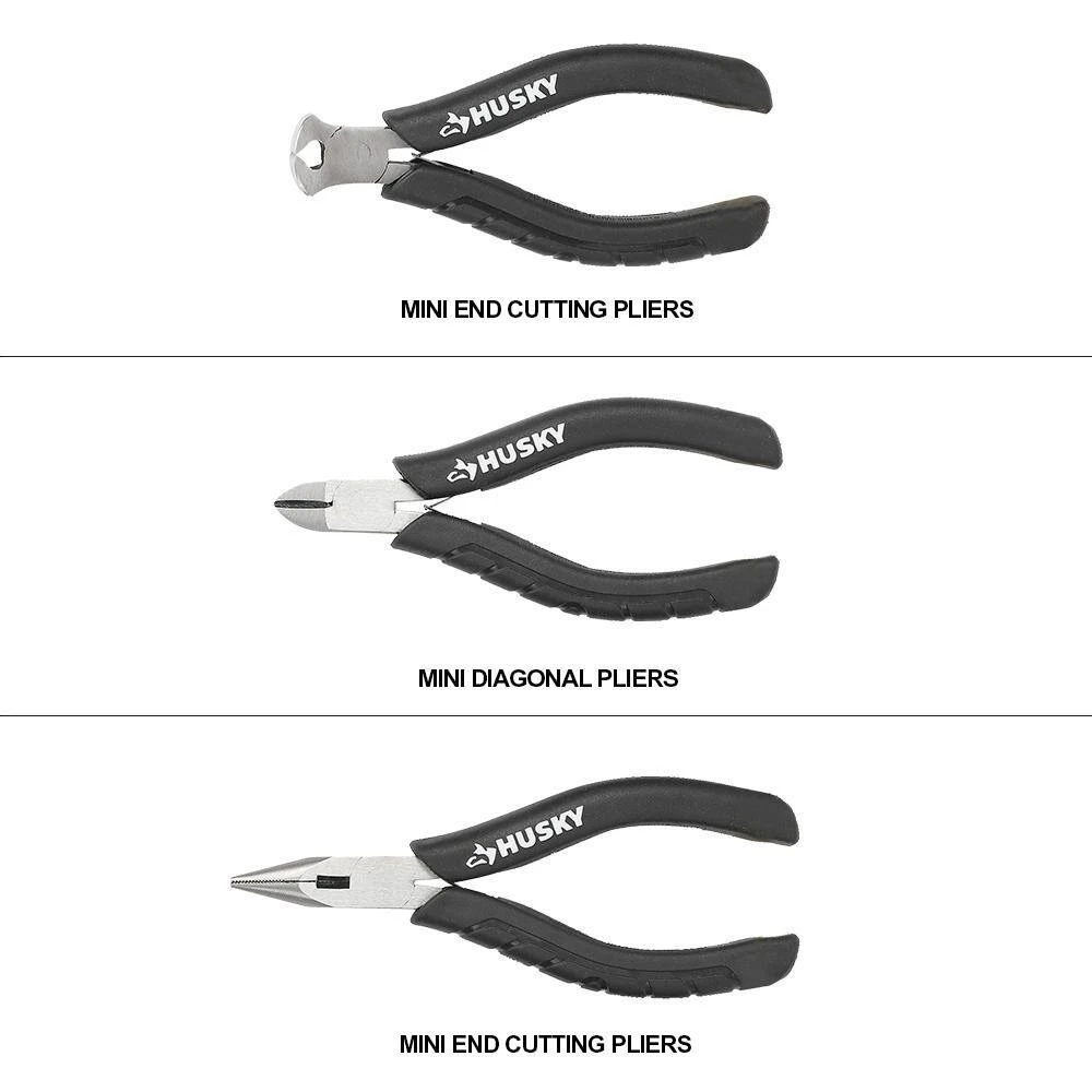 Husky 4-Piece, Pliers Set And 3-Piece Precision Pliers Set 2 Husky 4-Piece, Pliers Set And 3-Piece Precision Pliers Set - Image 2