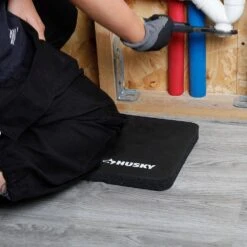 Husky Layout Set - 25 Ft. Tape Measure, 3-Pack Folding Utility Knife Set(Lock-Back/Textured Grip) And Kneeling Pad -Husky Shop husky home tool kits 90971 4f 1000