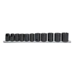 Husky 1/2 In. Drive Standard Metric 6-Point Impact Socket Set (11-Piece) -Husky Shop husky impact socket sets h2dimsm11pc 76 1000