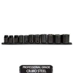 Husky 1/2 In. Drive Standard SAE 6-Point Impact Socket Set (11-Piece)