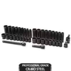 Husky 3/8 In. Drive Impact Socket And Accessory Set (40-Pieces)